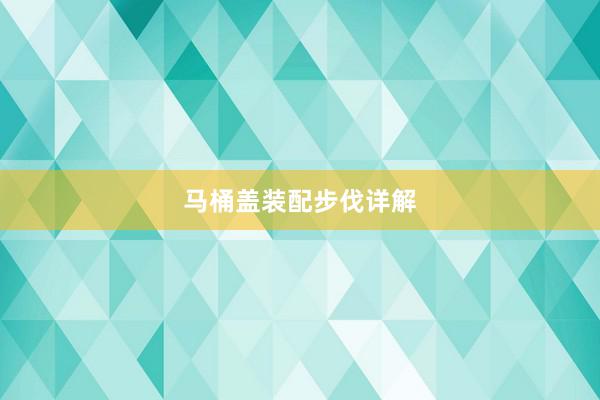 马桶盖装配步伐详解